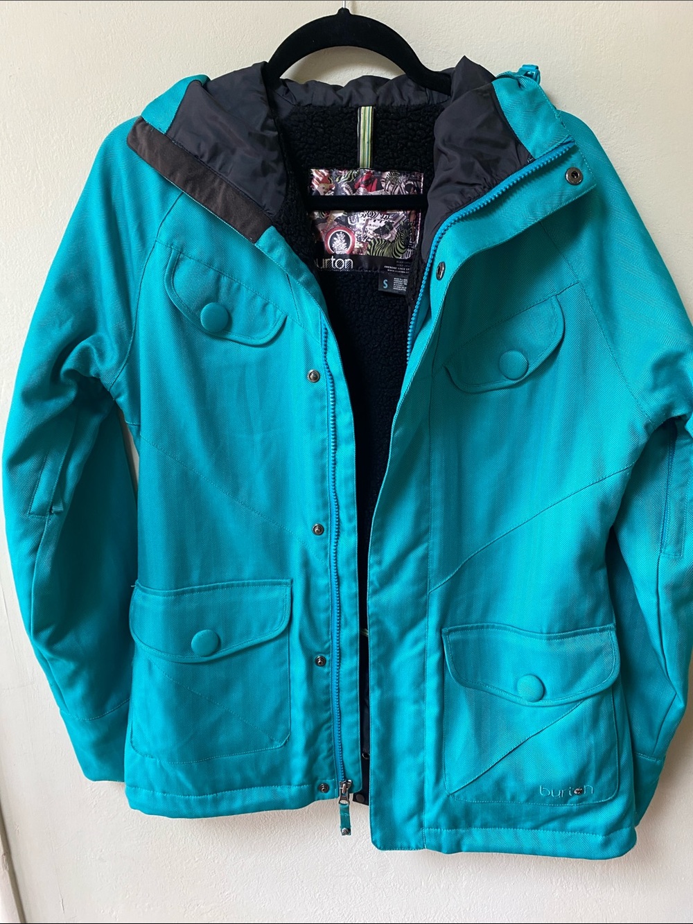 Burton Women's Teal Snow Jacket with Hood